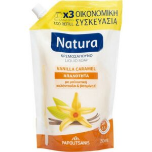 Papoutsanis Natura Vanilla Caramel Refill Liquid Soap 750ml