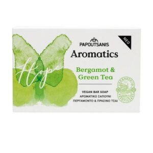 Papoutsanis Aromantics Bergamot & Green Tea Soap Bar 125gr.