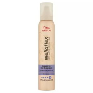 Wella Wellflex Fullness For Thin Hair No 5 Ultra Strong Hold Hair Mousse 200ml