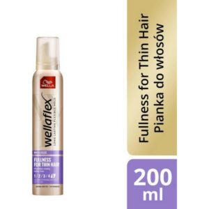 Wella Wellflex Fullness For Thin Hair No 5 Ultra Strong Hold Hair Mousse 200ml