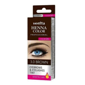 Venita Henna Color 3.0 Brown For Eyebrows & Eyelashes Color Gel