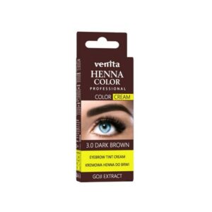 Venita Henna Color 3.0 Dark Brown For Eyebrows With Coji Extract Color Cream