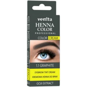 Venita Henna Color 1.1 Graphite For Eyebrows With Coji Extract Color Cream