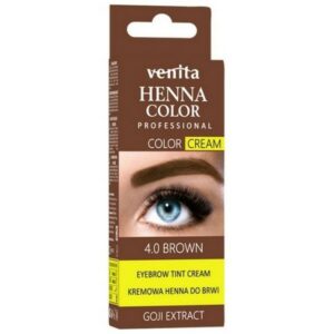 Venita Henna Color 4.0 Brown For Eyebrows With Coji Extract Color Cream