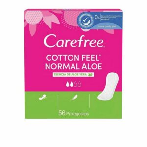 Carefree Cotton Feel Normal Aloe Σερβιετάκια 56τμχ.