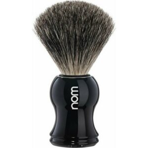Nom by Muehle Gustav Collection Black Handle Badger Bristles 81 BL