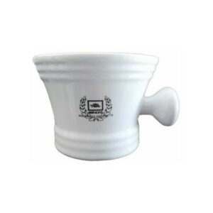 Nipavo Pogotonomia Line Traditional Porcelain White Shaving Bowl