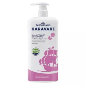 Papoutsanis Karavaki Γάλα Αμυγδάλου & Ηλιοτρόπιο Αφρόλουτρο750ml