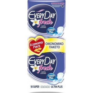 Every Day Fresh Super Ultra Plus Σερβιέτες Με Φτερά 18τμχ.