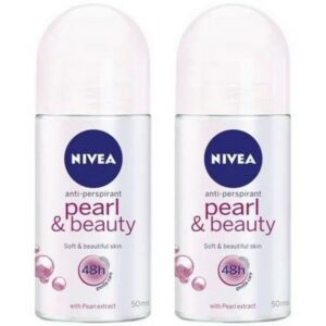 Nivea Pearl & Beauty 48h Deodorant Roll-On 50ml (1+1)