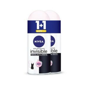 Nivea Black & White Invisible 48h Deodorant Roll-On 50ml (1+1)