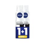 Nivea Invisible For Black & White Clear 48h Deodorant Spray 150ml (1+1)