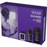 STR8 Game Set After Shave Lotion 50ml & Deodorant Spray 150ml & Shower Gel 250ml