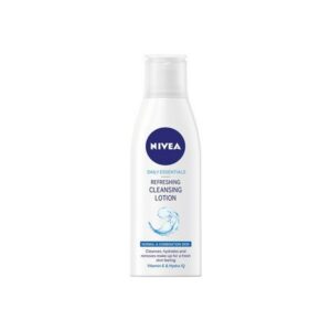 Nivea Daily Essentials Refreshing Cleansing Lotion Eνυδατικό Γαλάκτωμα Καθαρισμού Για Κανονικές  Μικτές Επιδερμίδες 200ml
