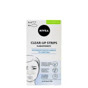 Nivea Clear Up Strips Καθαρισμού Για Μέτωπο,Μύτη & Πηγούνι 6τμχ
