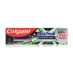 Colgate Max Fresh Bamboo Charcoal With Whitening Strips Toothpaste 100ml