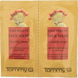 TommyG Fast Beauty Prickly Pear Moisturization & Soothing Face Mask 2x8ml