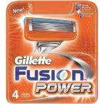 Gillette Fusion5 Power Ανταλλακτικές Κεφαλές Ξυρίσματος 4 τμχ.