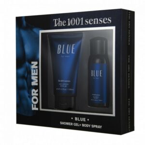 Chicphia The 1001 Senses Men Blue Set Shower Gel 150ml & Body Spray 100ml