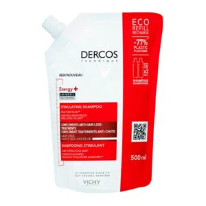 Vichy Dercos Energy+ Σαμπουάν κατά της Τριχόπτωσης για Όλους τους Τύπους Μαλλιών 500ml Eco Refill 500ml