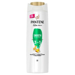 Pantene Pro-V Smooth & Sleek 3-in-1 Shampoo & Conditioner & Treatment 600ml