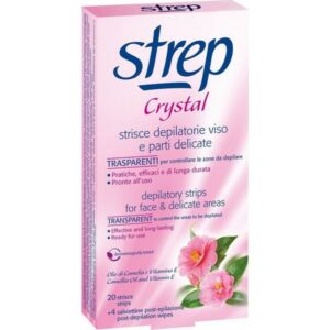 Strep Crystal Ταινίες Αποτρίχωσης για Πρόσωπο & Μπικίνι 20 τμχ.