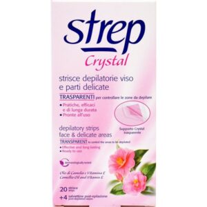 Strep Crystal Ταινίες Αποτρίχωσης για Πρόσωπο & Μπικίνι 20 τμχ.