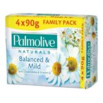 Palmolive Naturals Balanced & Mild Soap Bar 90gr (3+1)