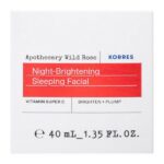 Korres Apothecary Wild Rose Άγριο Τριαντάφυλλο Κρέμα Νυκτός για Λάμψη & Πρώτες Ρυτίδες 40ml