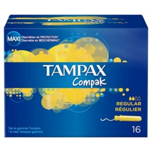 Tampax Compak Regular Tampons With Applicator 16τμχ.