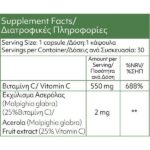 My Elements Vitamin C 550mg Για Σωστή Λειτουργία Του Ανοσοποιητικού 30 Κάψουλες