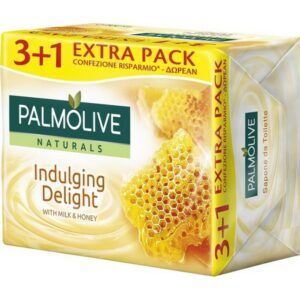 Palmolive Naturals Indulging Delight Milk & Honey Soap Bar 90gr (3+1)