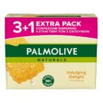 Palmolive Naturals Indulging Delight Milk & Honey Soap Bar 90gr (3+1)