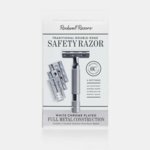 Rockwell Razors 6C White Chrome Safety Razor