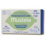 Mustela Shampoo & Body Cleansing Bar Μπάρα Καθαρισμού Για Σώμα & Μαλλιά 75gr