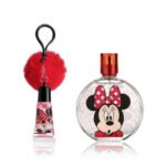 Air-Val Disney Minnie Mouse Set EDT 100ml & Key Ring- Lip Gloss