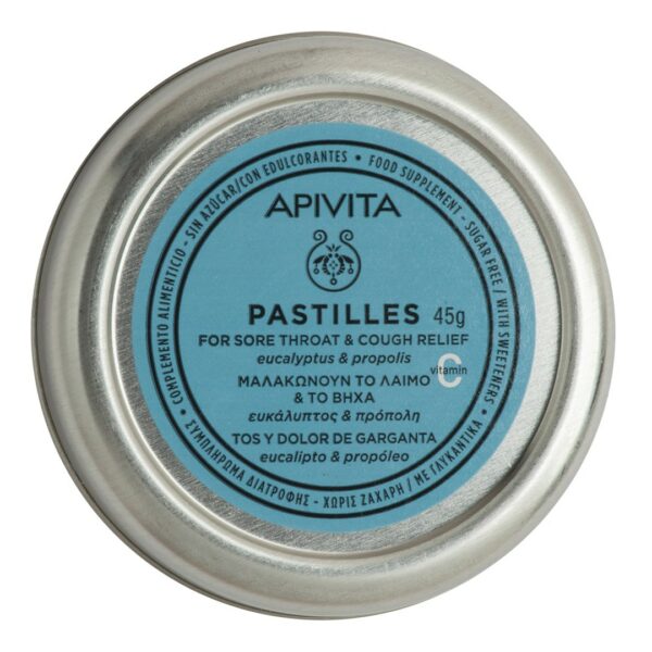 Apivita Pastilles με Ευκάλυπτο & Πρόπολη Για Τον Πονόλαιμο & Τον Βήχα 45gr.