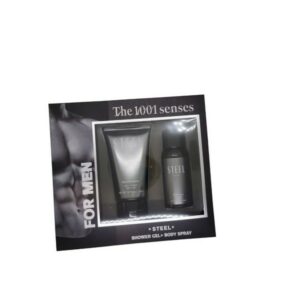 Chicphia The 1001 Senses Men Steel Set Shower Gel 150ml & Body Spray 100ml