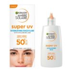 Garnier Ambre Solaire SPF50+ Super UV Hyaluronic Acid Face Fluid – Ενυδατική Αντηλιακή Κρέμα Προσώπου 40ml