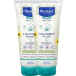 Mustela Set Stelatopia Baby Bath Cleansing Gel 2x200ml