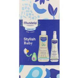 Mustela Set Stylish Baby Gentle Shampoo 500ml &Hair Styler & Hair Styler- Skin Freshener Spray 200ml