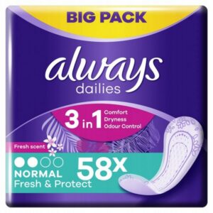 Always Fresh & Protect 3-In-1 Normal Σερβιετάκια 58τμχ.
