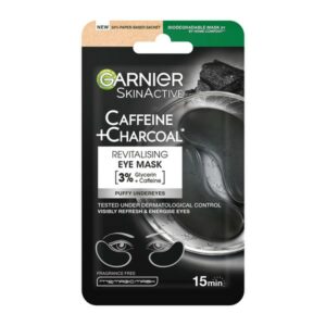 Garnier SkinActive Caffeine & Charcoal Revitalising Eye  Mask Patches 5gr