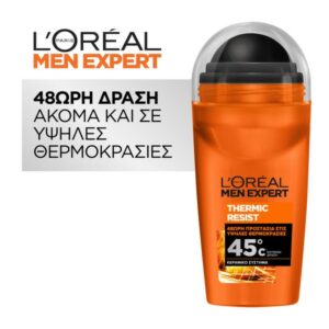 L’oreal Paris Men Expert Thermic Resist Αποσμητικό Roll-On 50ml