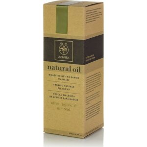 Apivita Natural Oil Βιολογικό Μείγμα Φυτικών Ελαίων για Μασάζ με Ελιά, Jojoba & Αμύγδαλο 100ml