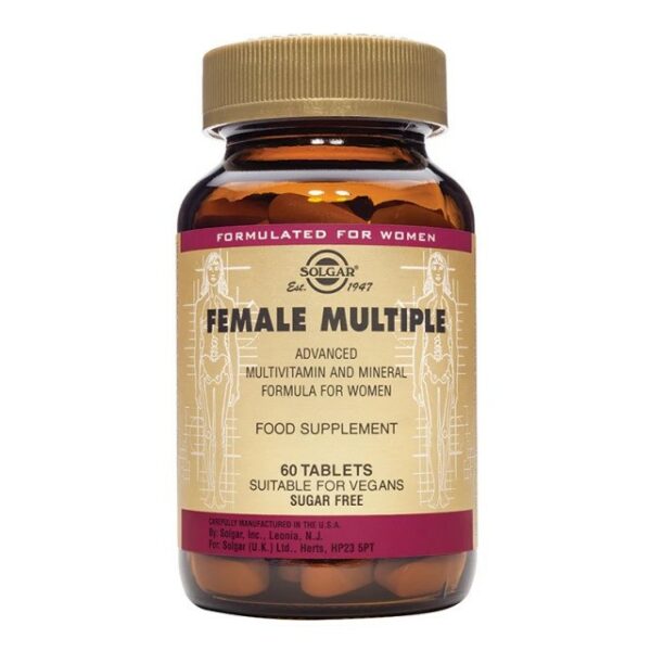 Solgar Female Multiple Βιταμίνη για Ενέργεια 60 ταμπλέτες