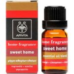 Apivita Sweet Home Essential Oil Μίγμα Αιθέριων Ελαίων Με Πορτοκάλι, Κανέλλα & Γαρύφαλλο 10ml