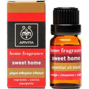 Apivita Sweet Home Essential Oil Μίγμα Αιθέριων Ελαίων Με Πορτοκάλι, Κανέλλα & Γαρύφαλλο 10ml
