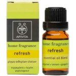 Apivita Refresh Essential Oil Blend Μίγμα Αιθερίων Ελαίων Με Περγαμόντο Λεμόνι & Γκρέιπφρουτ 10ml