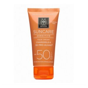 Apivita Suncare Sensitve SPF50 Chamomile & 3D Pro-algae Face Cream 50ml